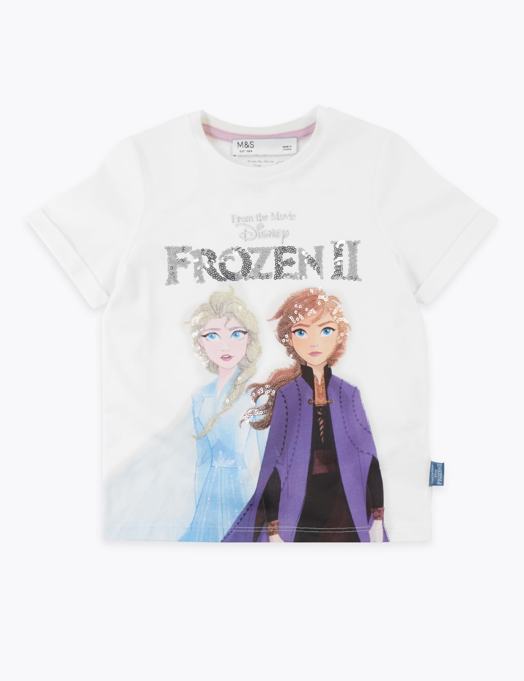 Pure Cotton Disney Frozen 2 Sequin T-Shirt (2-10 Yrs) 2 of 5