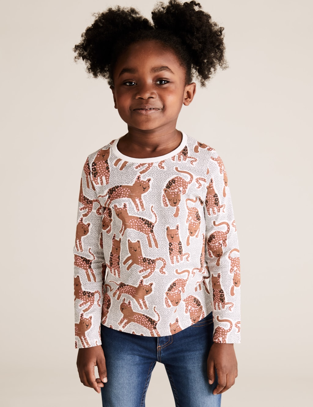 3pk Pure Cotton Leopard Print Tops 4 of 5
