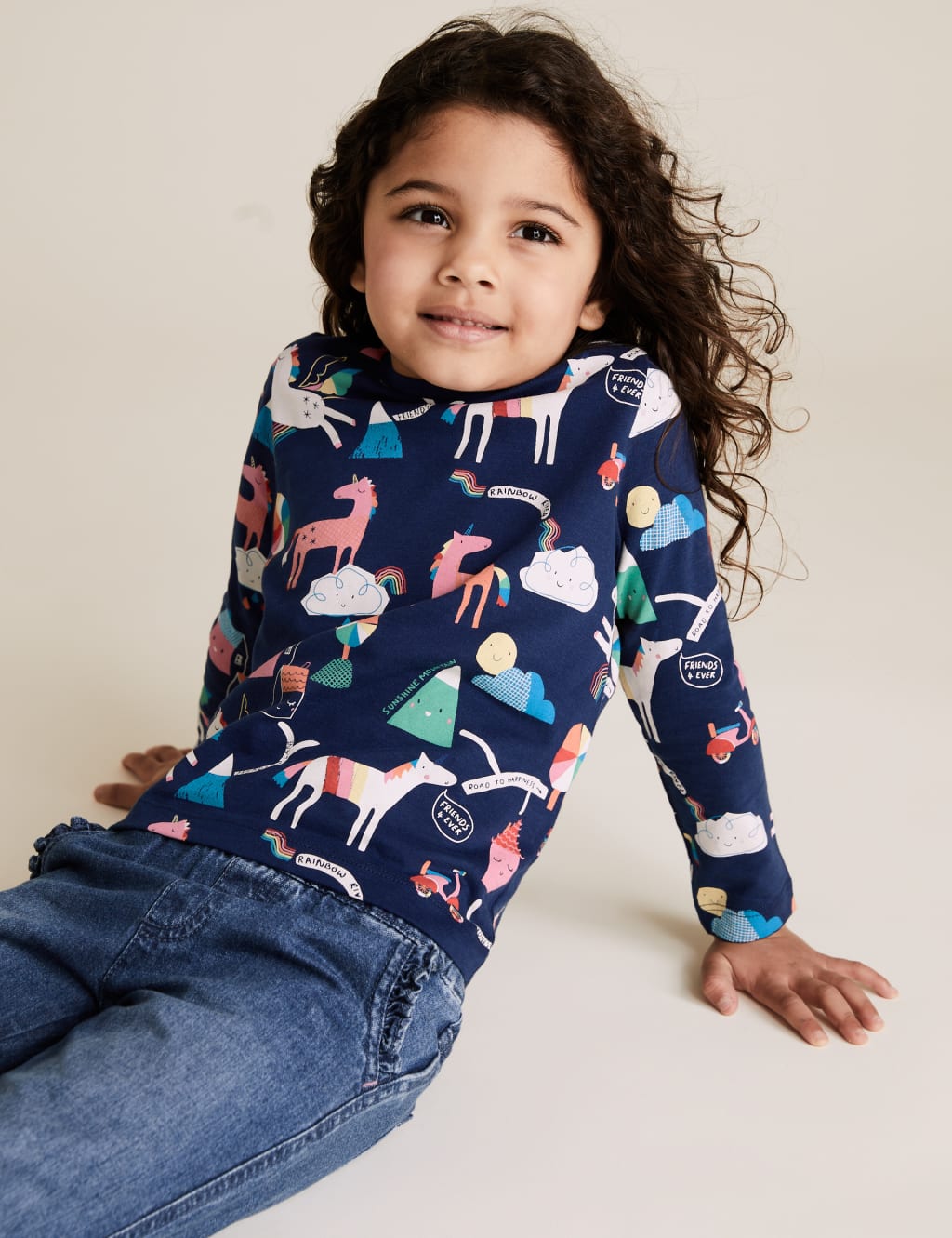 3pk Pure Cotton Unicorn Tops (2-7 Yrs) 4 of 5