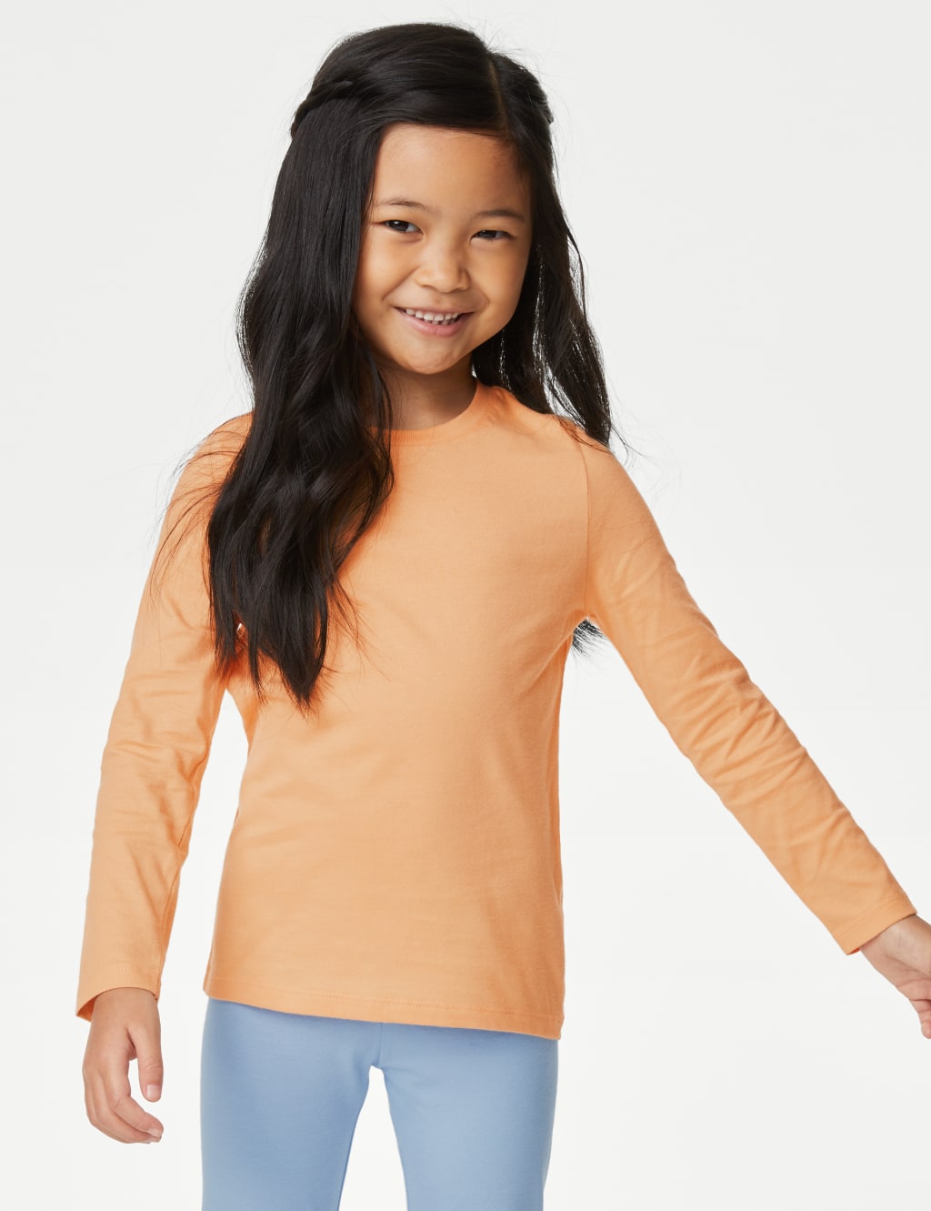 7pk Pure Cotton Plain Tops 2 8 Yrs