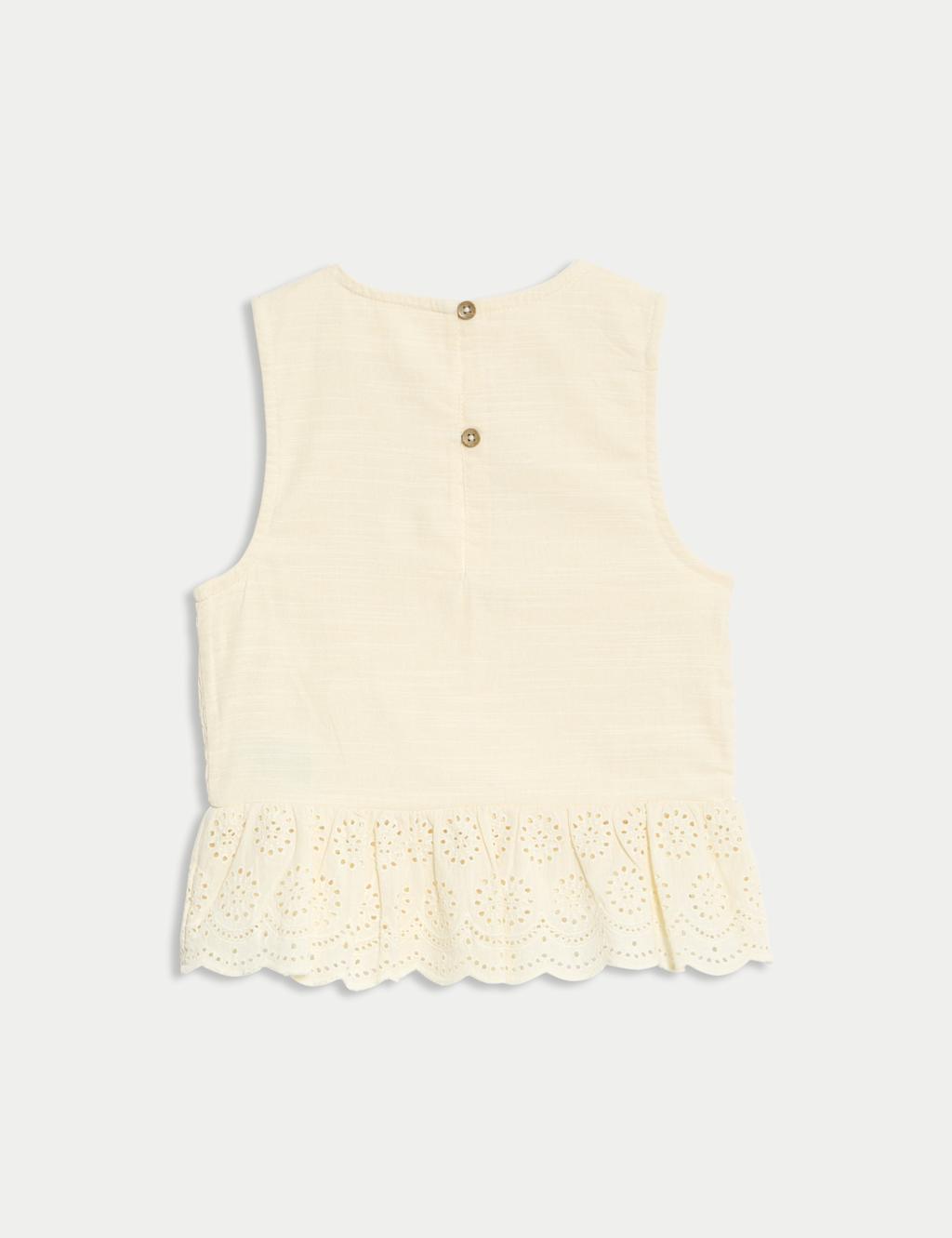 Pure Cotton Shirred Top (2-10 Yrs) 6 of 6