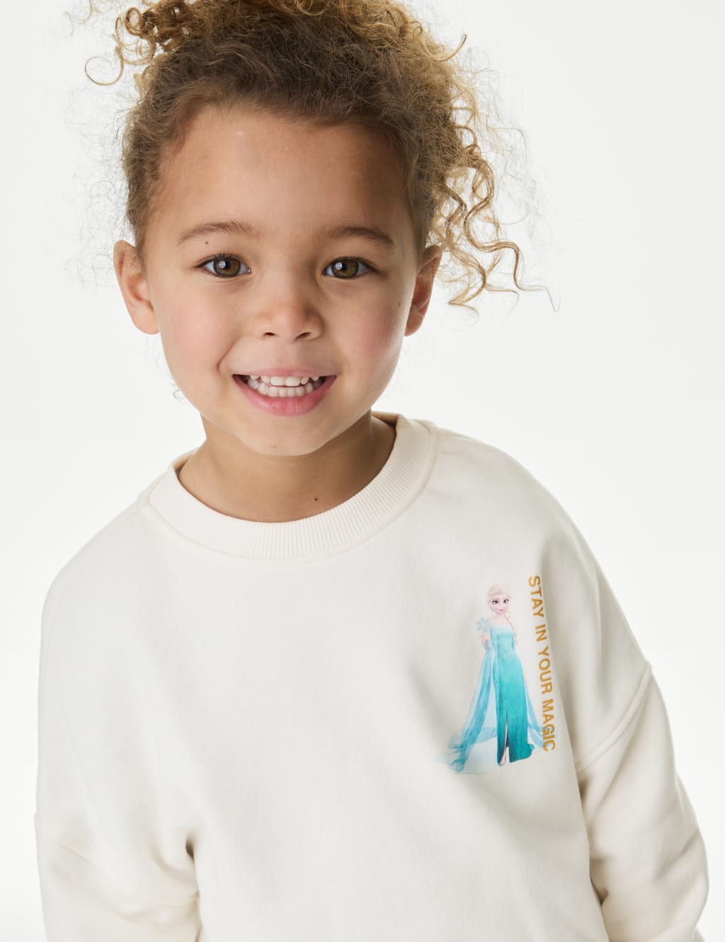 2pc Cotton Rich Frozen™ Joggers and Sweatshirt (2-8 Yrs) 4 of 7