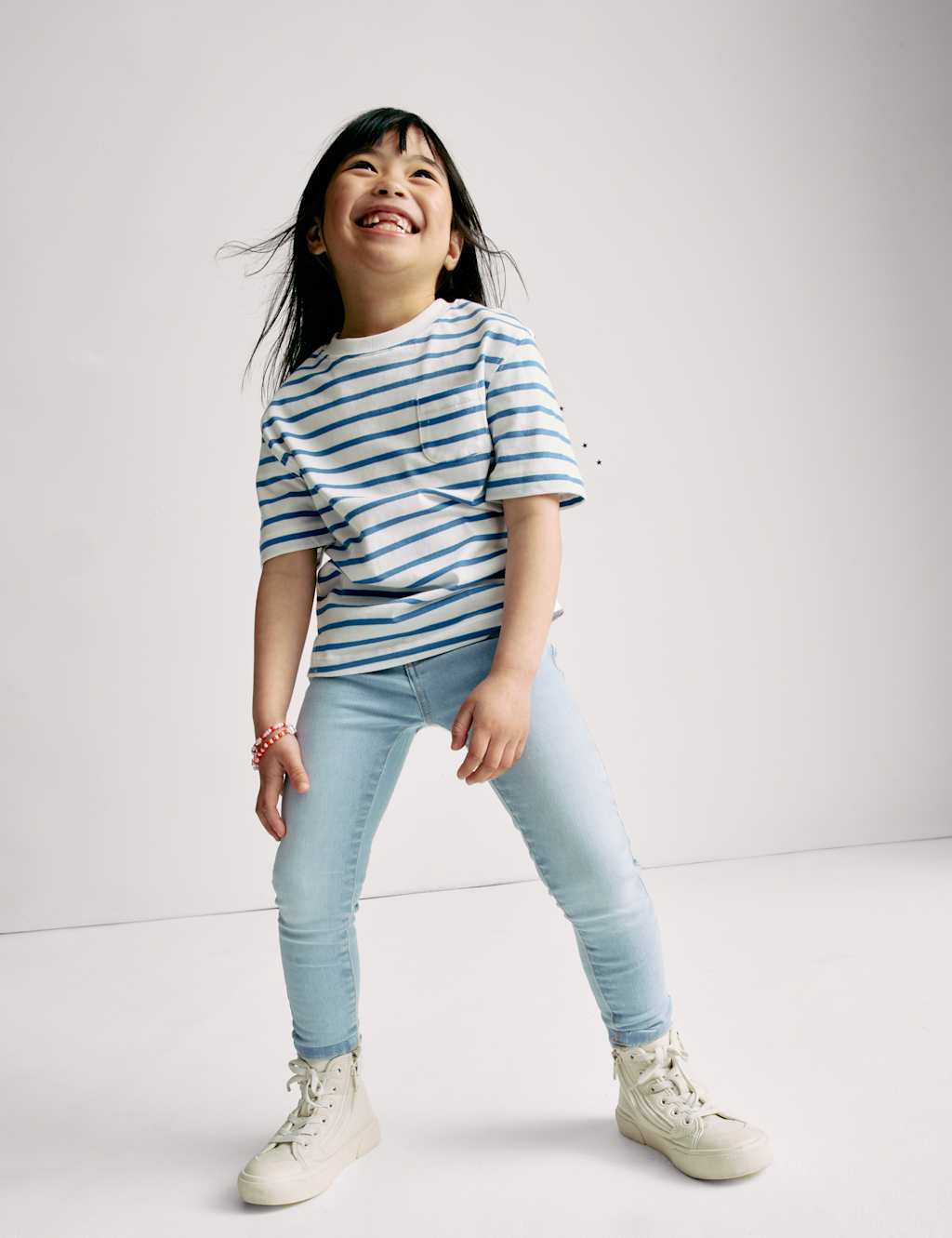 Skinny Cotton Rich Faded Jeans (2-8 Yrs) 5 of 8