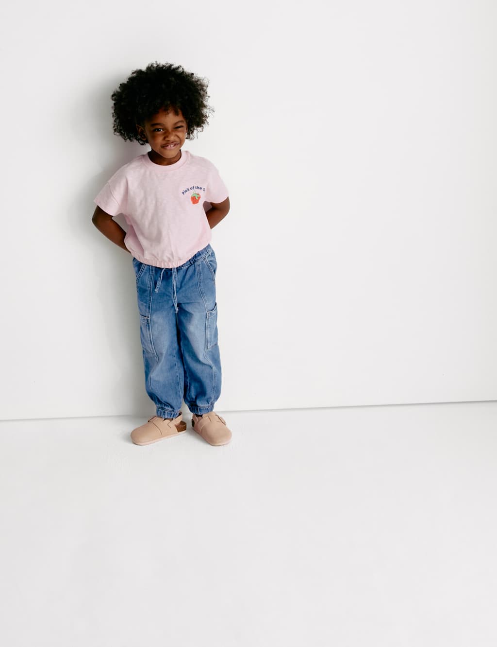 Denim Cuffed Cargo Jeans (2-8 Yrs) 4 of 7