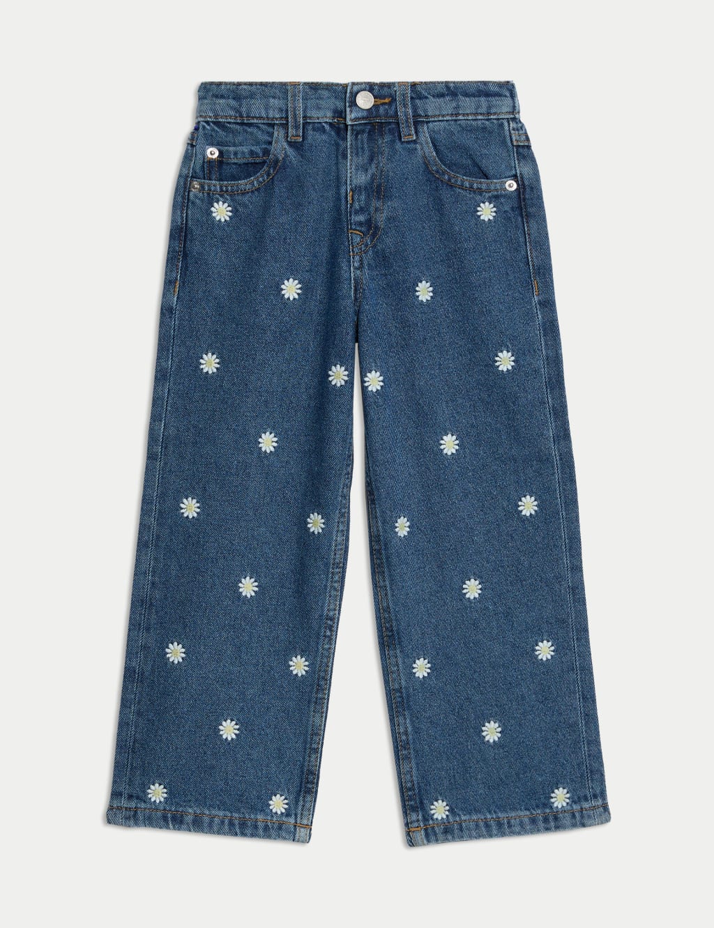 Daisy Embroidery Denim Jeans (2-8 Yrs) 2 of 6
