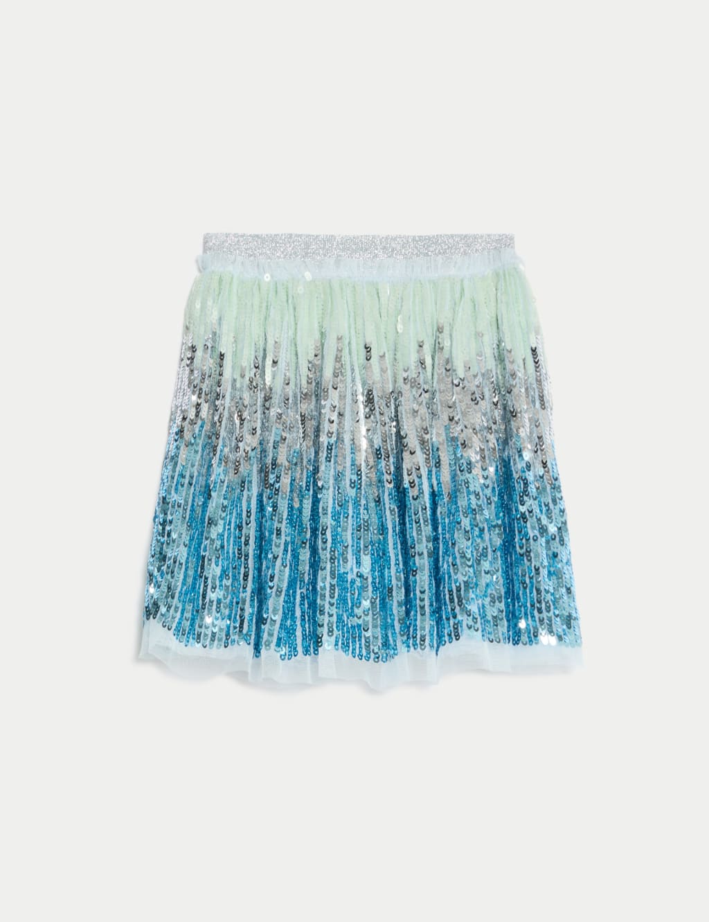 Elastic waist sequin skirt shop