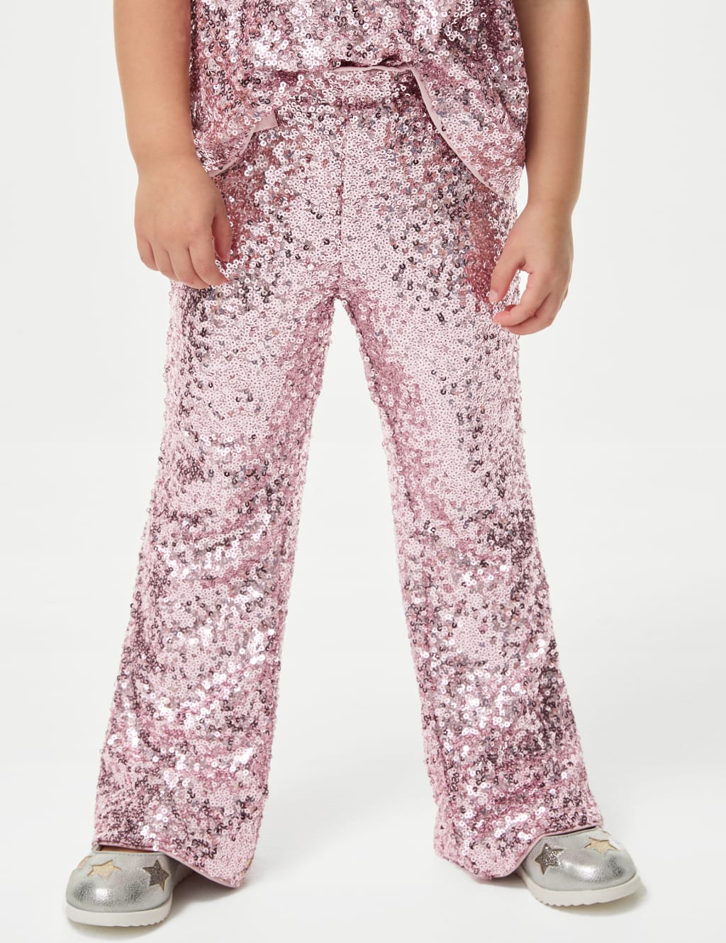 Pink sequin pants store