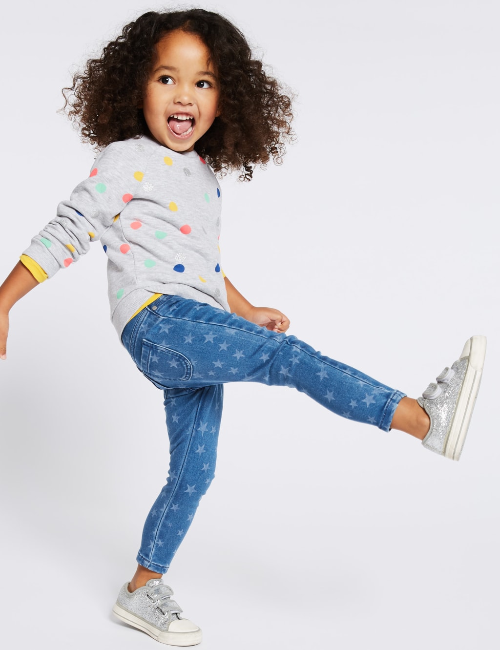 Star Print Jeggings 3 Months 7 Years M S