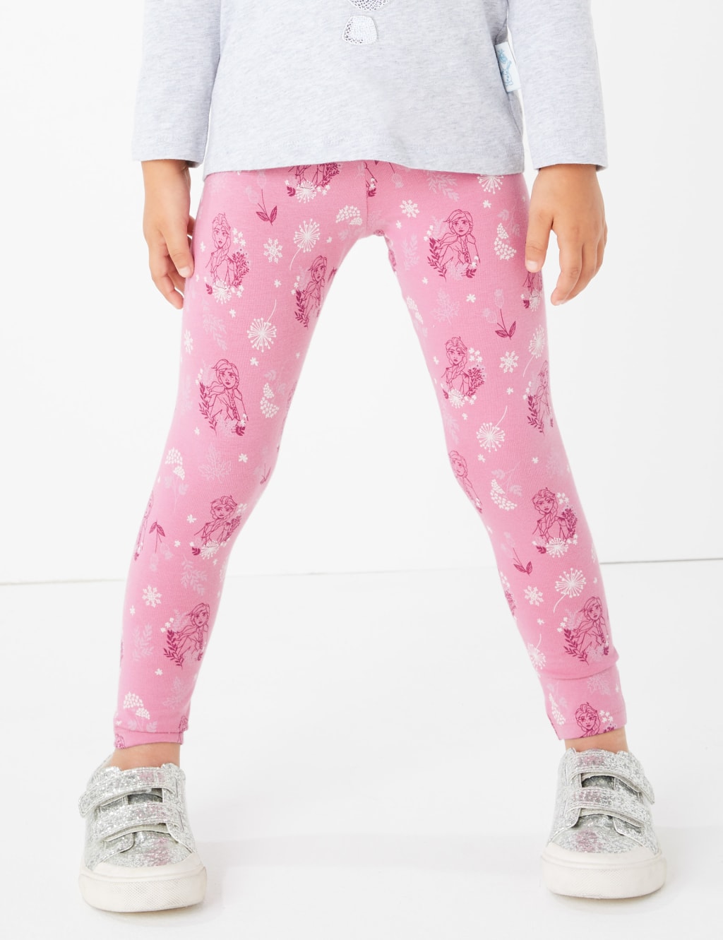 Disney Frozen 2 Cotton Patterned Leggings 2 10 Yrs M S
