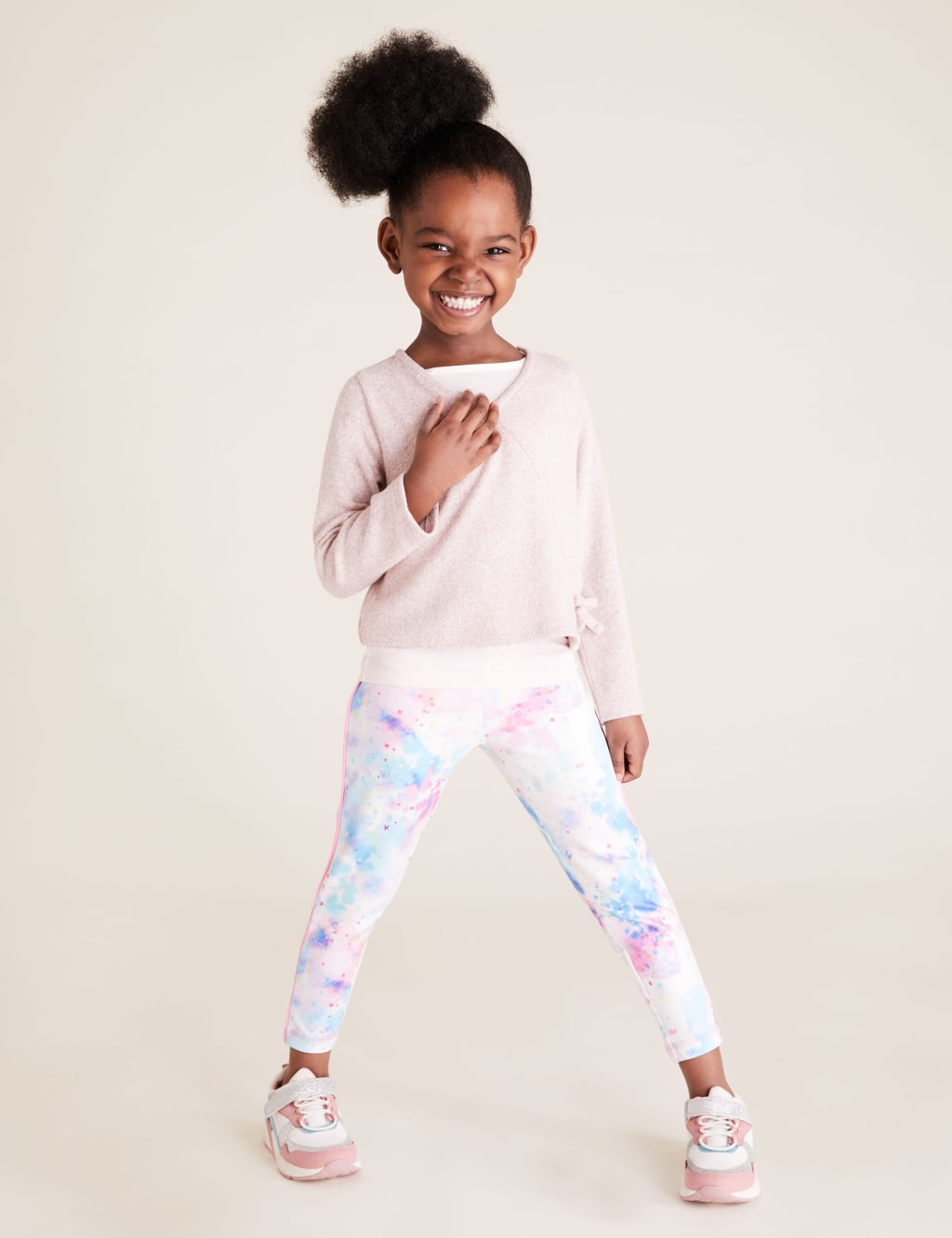 Tie Dye Print Leggings (2-7 Yrs) 1 of 6