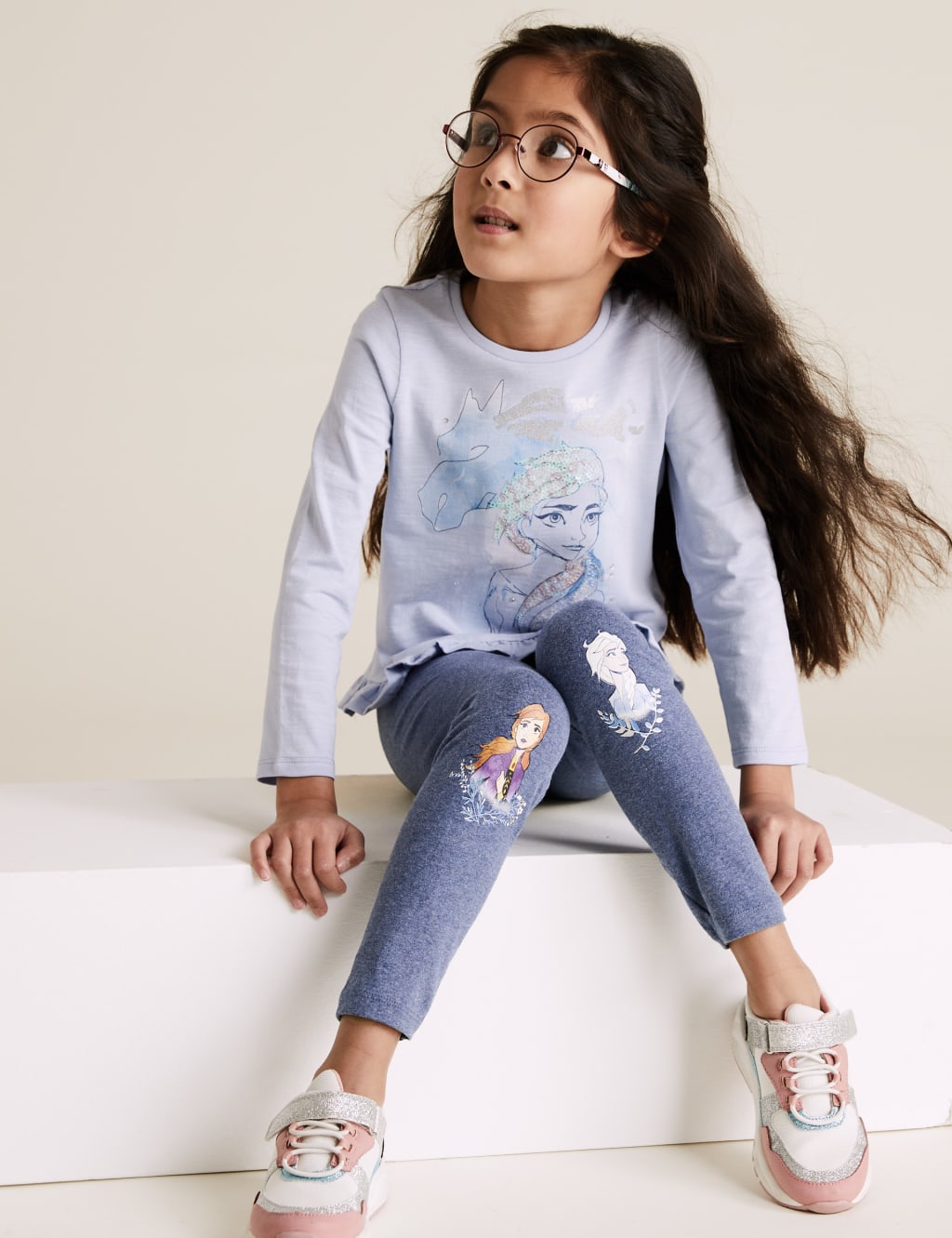 Cotton Disney Frozen™ Leggings (2-10 Yrs) 1 of 7
