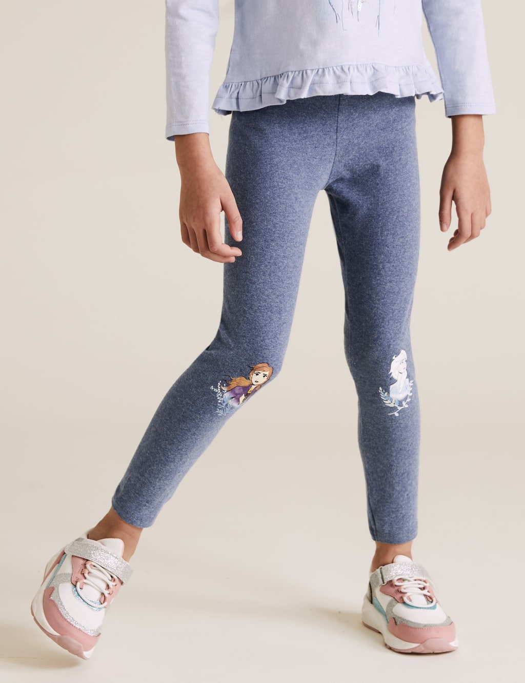 Cotton Disney Frozen Leggings 2 10 Yrs M S