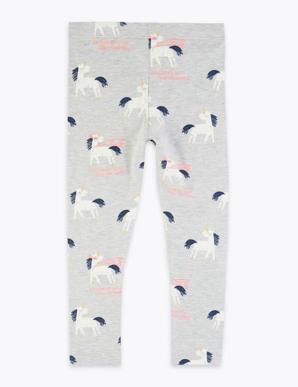 Cotton Unicorn Print Leggings (2-7 Yrs) 2 of 5
