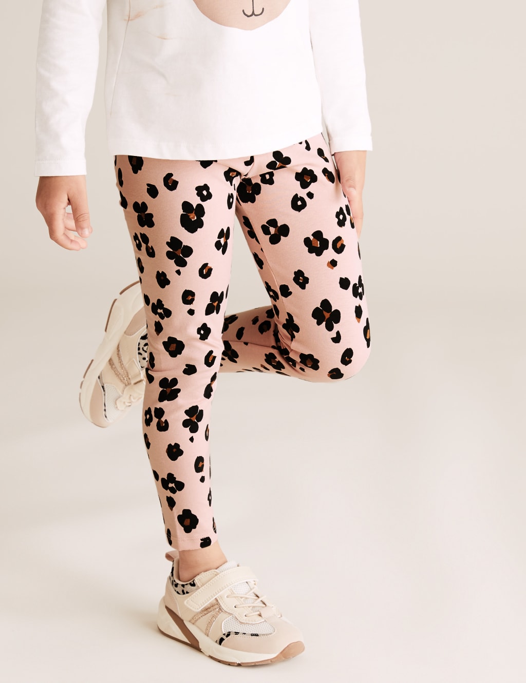 Cotton leopard print leggings new arrivals