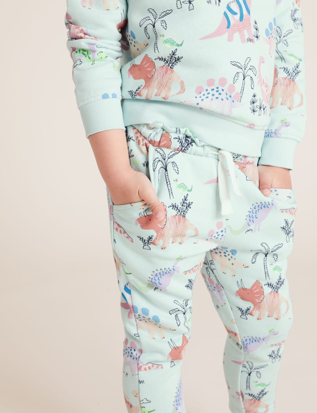 Cotton Dinosaur Print Joggers (2-7 Yrs) 3 of 5