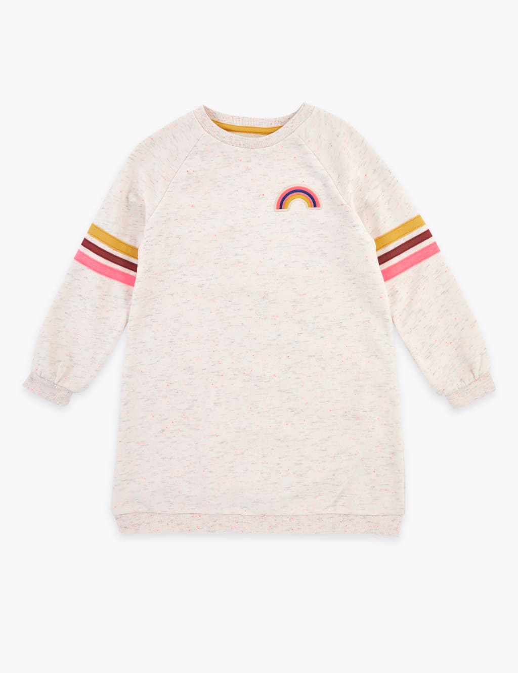 Embroidered Rainbow Badge Sweat Dress (2-7 Years) 2 of 4