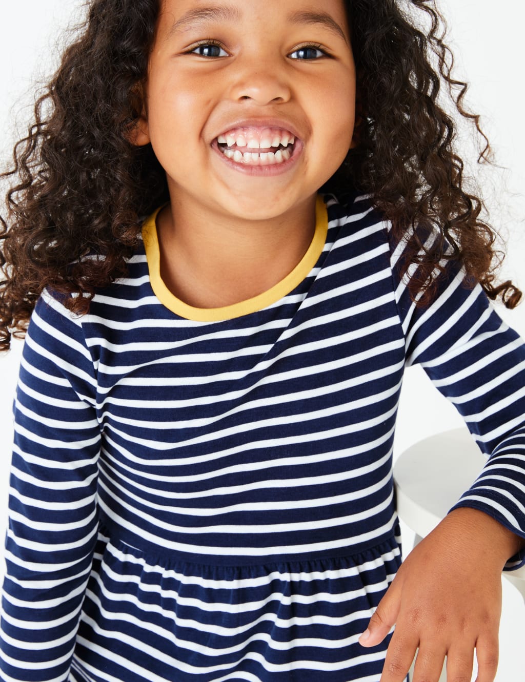 Pure Cotton Nautical Striped Dress (3 Months - 7 Years) 3 of 4