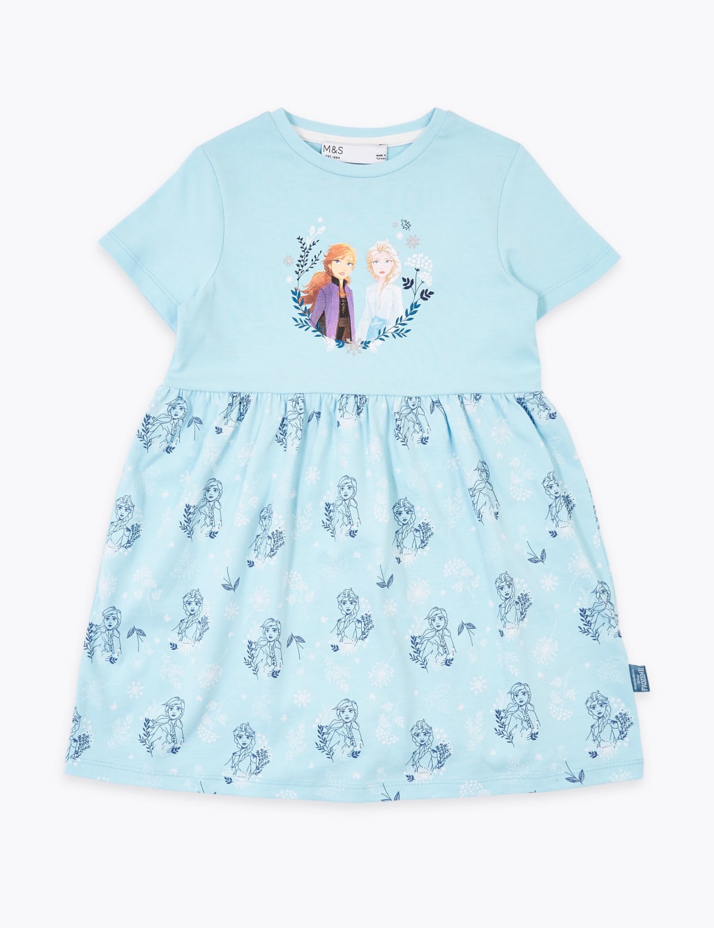 Cotton Disney Frozen 2 Elsa & Anna Dress (2-10 Yrs) 2 of 2