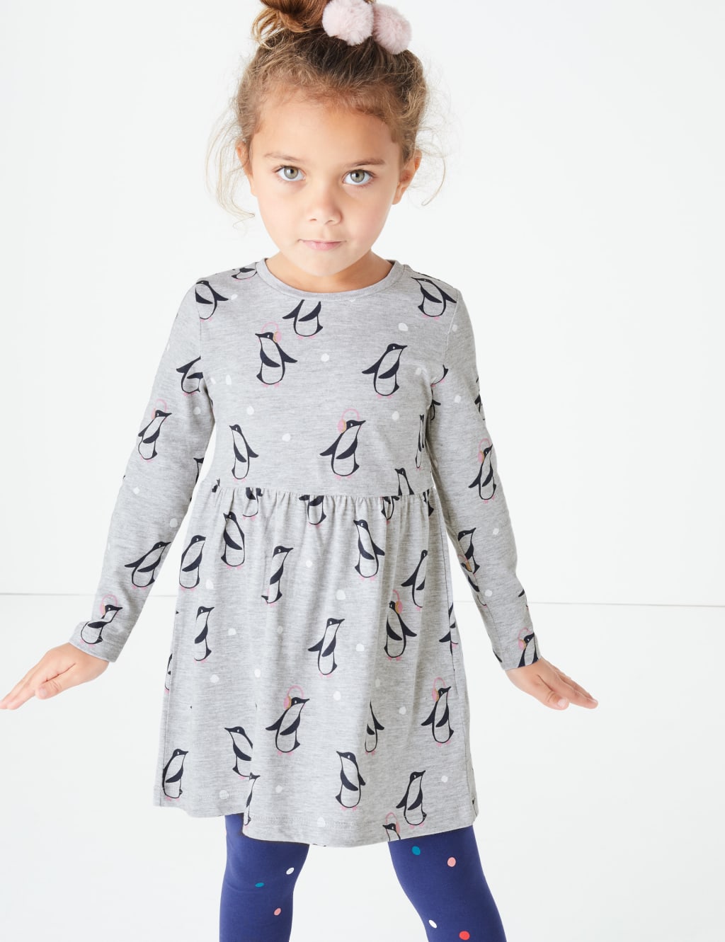 Cotton Penguin Dress (3 Months - 7 Years) 1 of 4