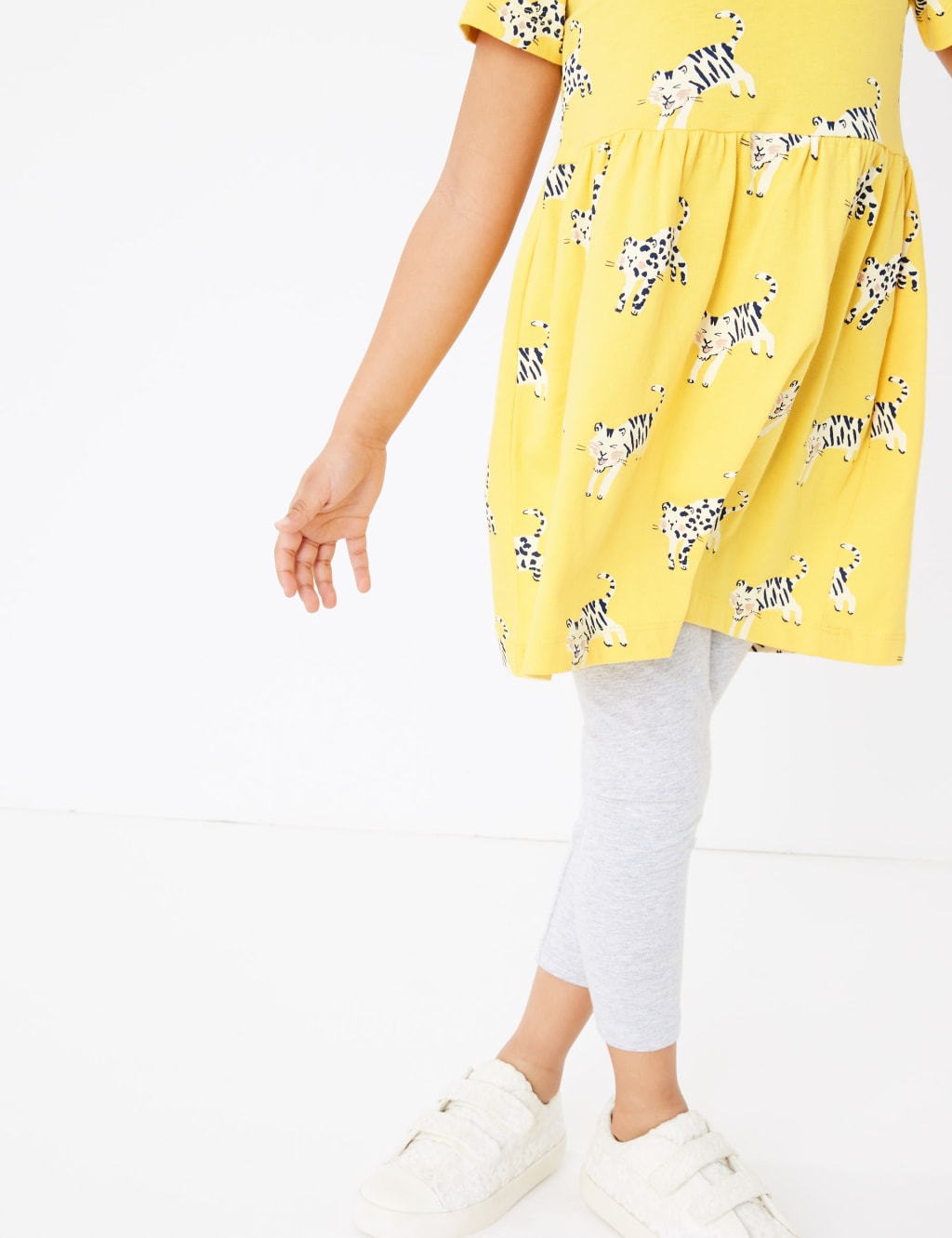 Cotton Tiger Print Dress 2 7 Yrs M S