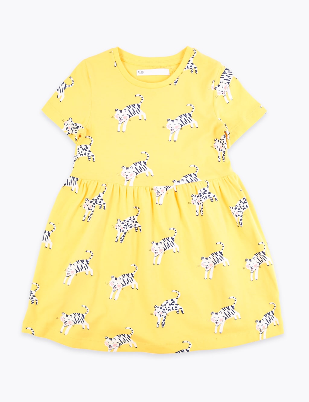 Cotton Tiger Print Dress (2-7 Yrs) 2 of 4