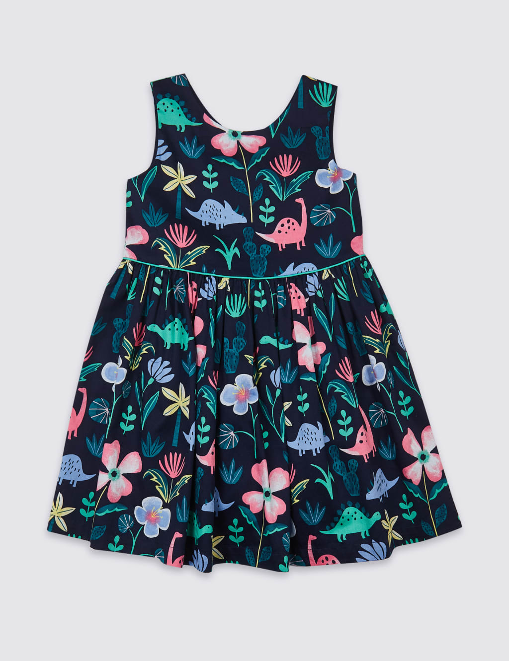 All Over Dinosaurs Print Dress (3 Months - 7 Years) 2 of 3