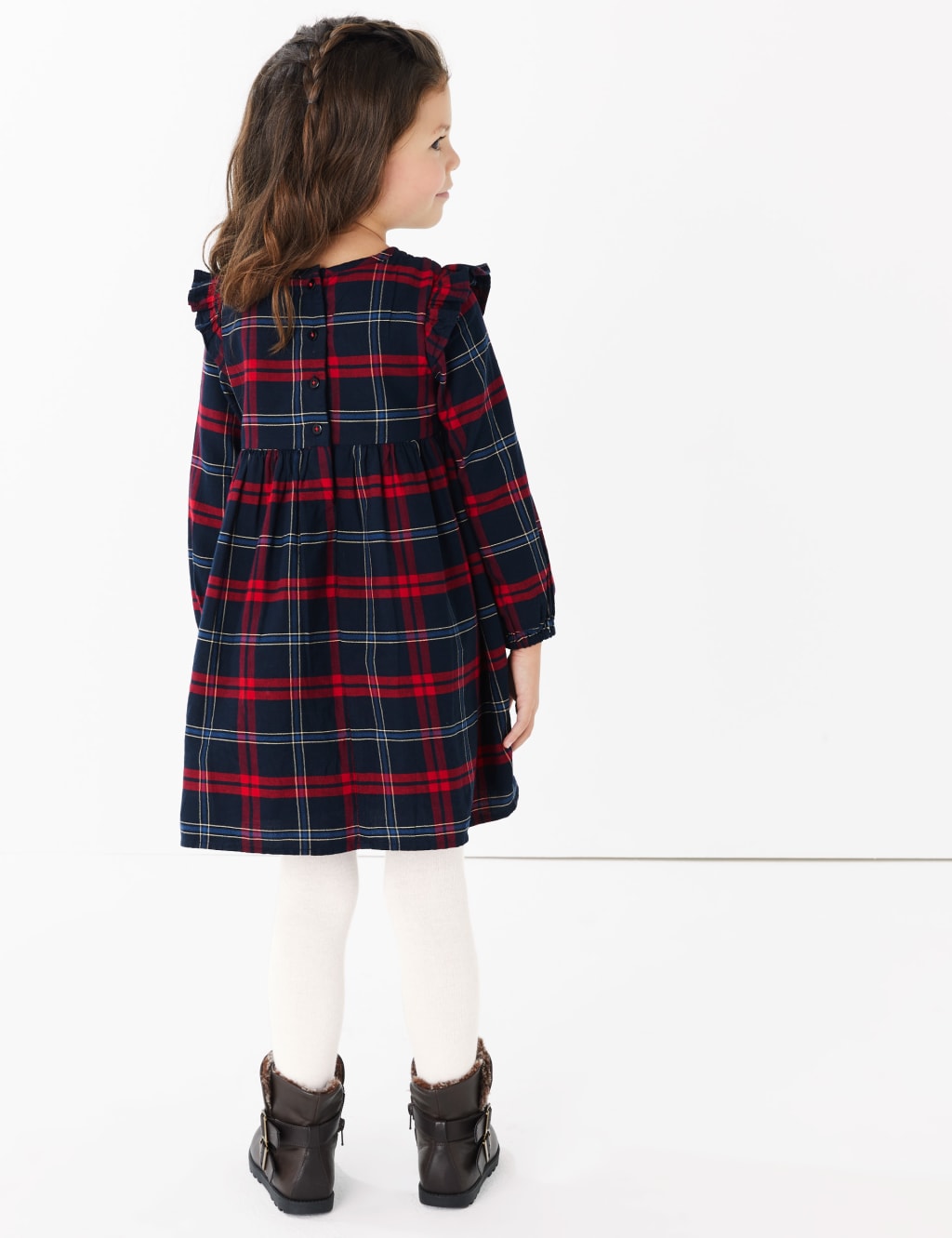 Checked Dress & TIghts Outfit (3 Mths - 7 Yrs) 4 of 4