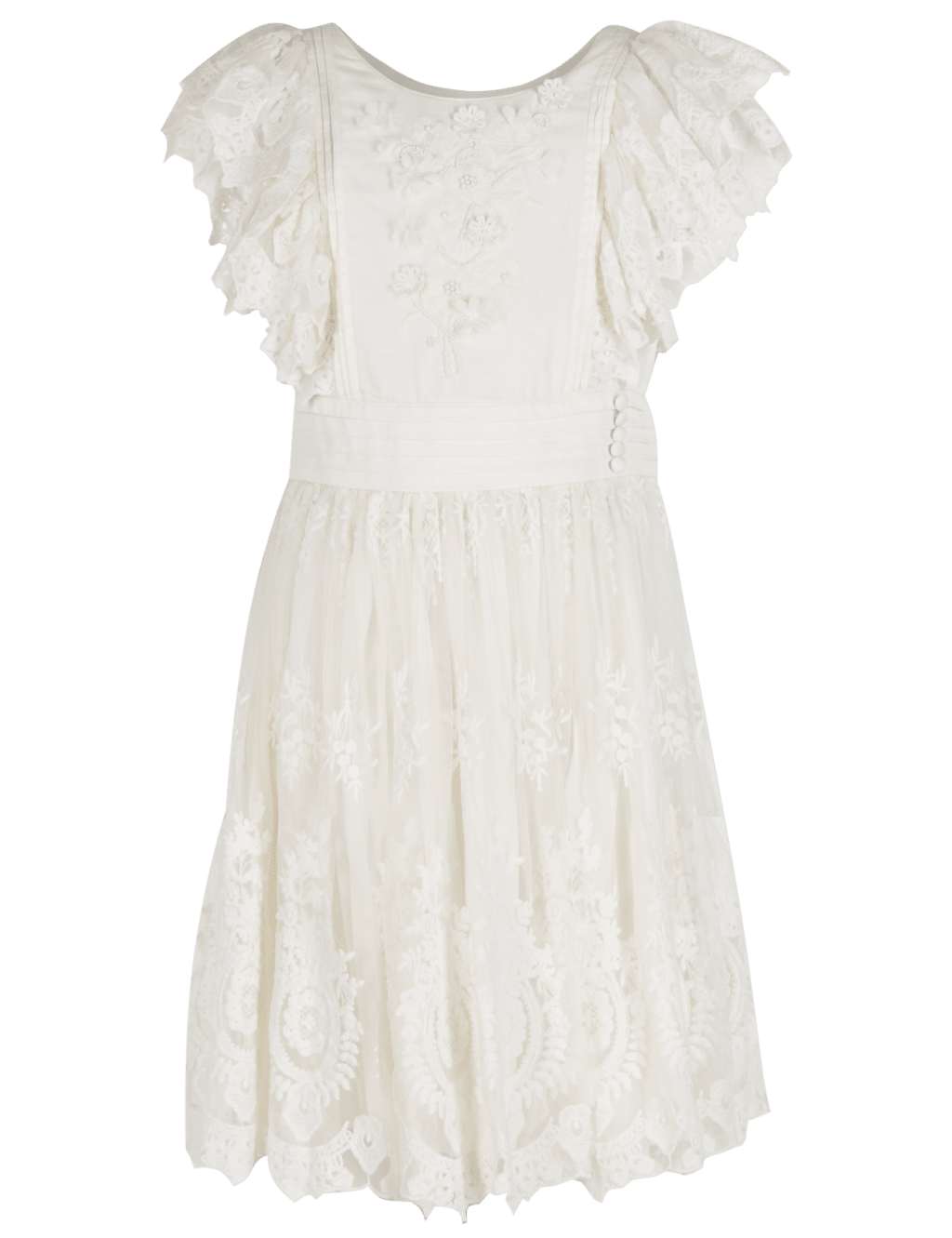 Pure Cotton Lace Dress (3-16 Years) 5 of 6
