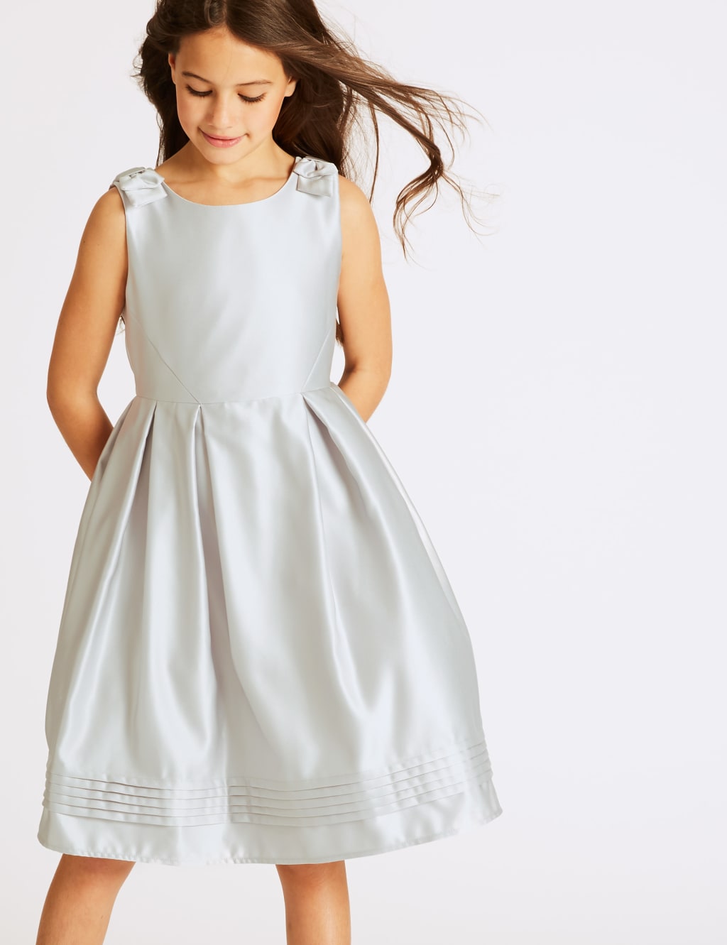 Bow Detail Prom Dress (1-14 Years) 1 of 5