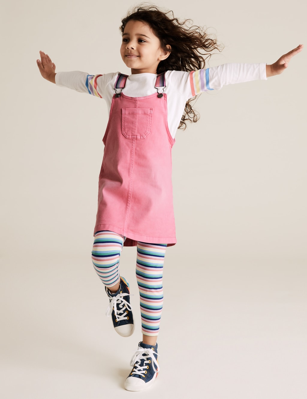 2 Piece Denim Pinafore Outfit 2 7 Yrs M S