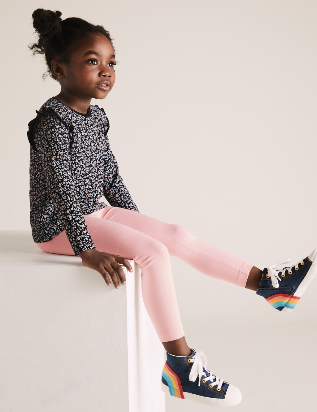 3pk Cotton Printed Leggings 1 of 6