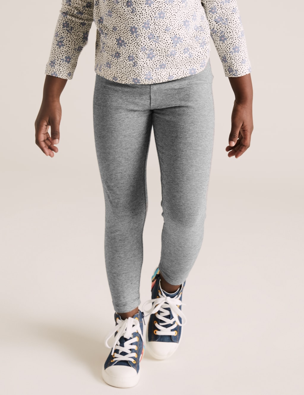 3pk Cotton Printed Leggings 5 of 6