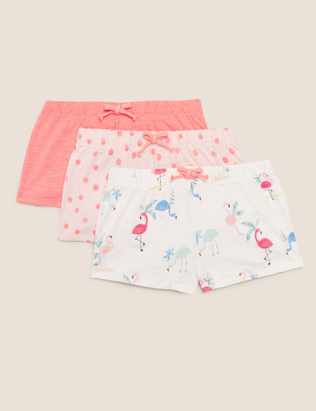 3pk Cotton Patterned Shorts (2-7 Yrs) 1 of 5