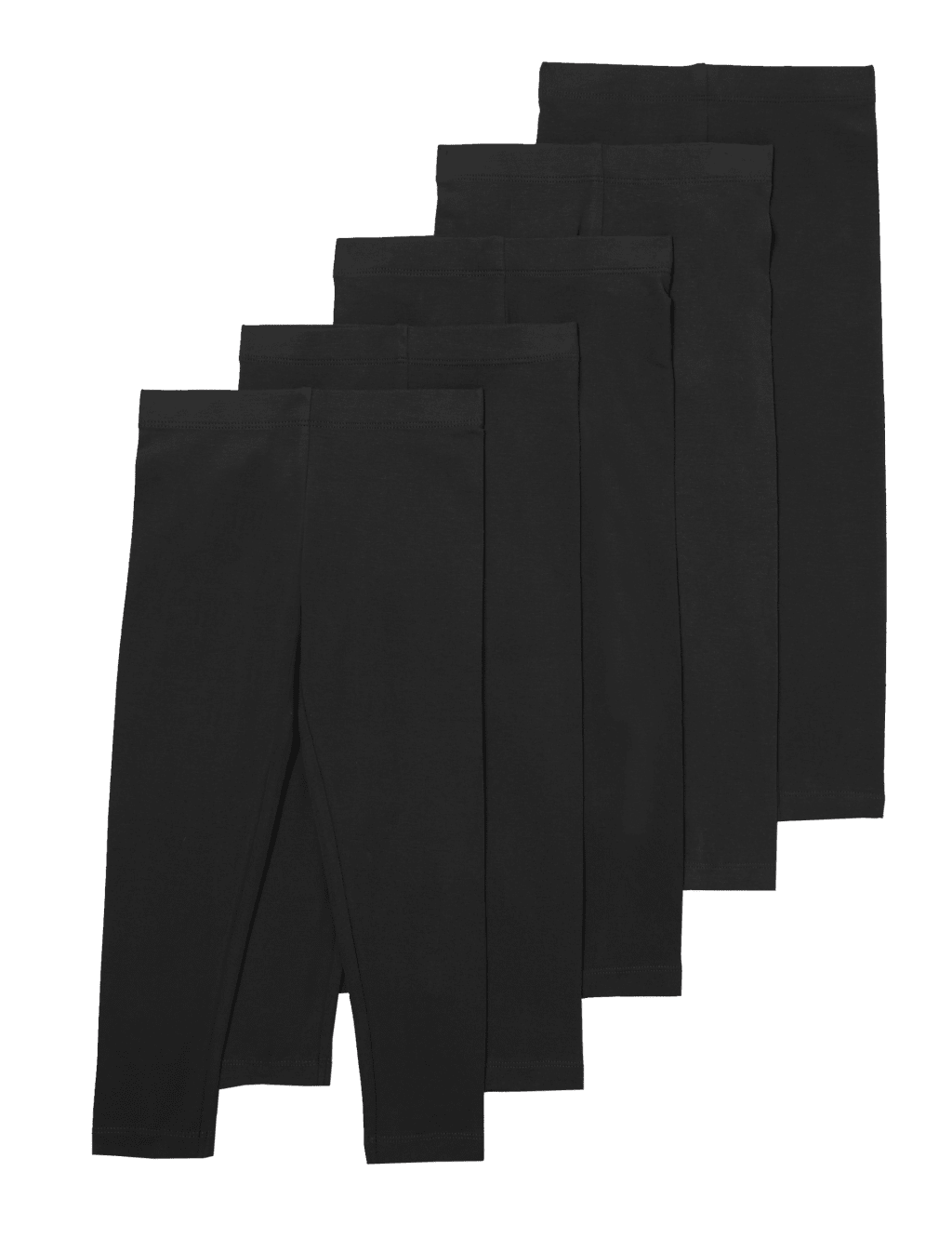 5pk Cotton Rich Leggings (2-8 Yrs) 2 of 2