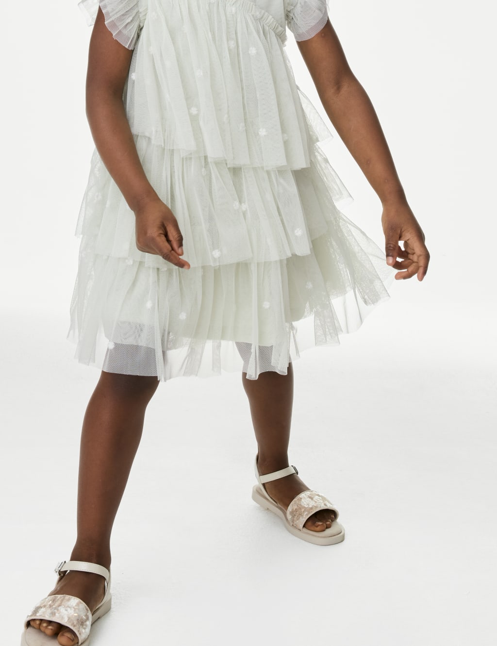 Embroidered Tulle Dress (2-16 Yrs) 4 of 5