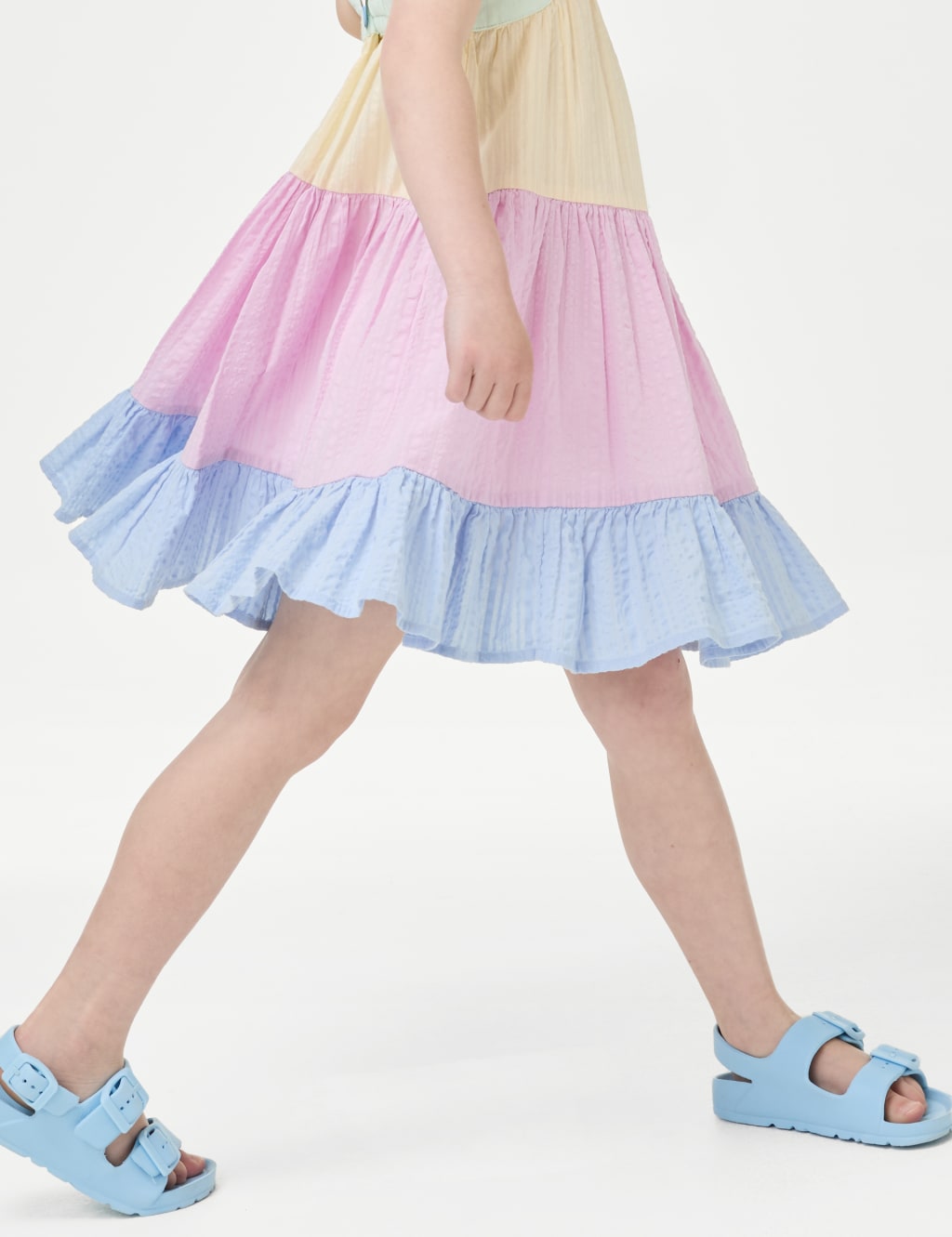 Pure Cotton Tiered Dress (2-8 Yrs) 3 of 4