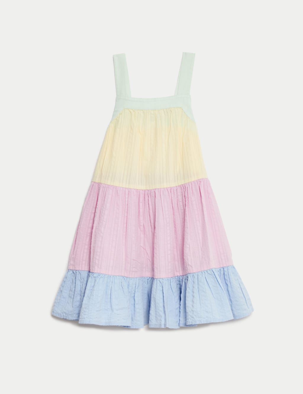 Pure Cotton Tiered Dress (2-8 Yrs) 2 of 4