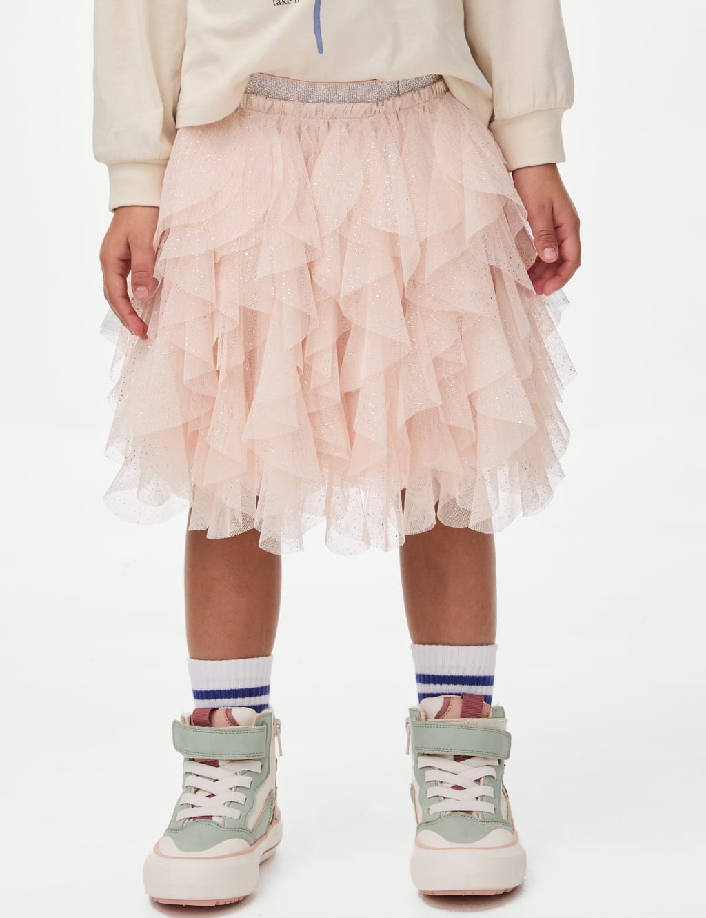 Tulle Glitter Star Tutu Skirt 2 8 Yrs