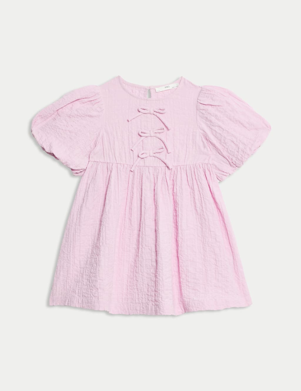 Pure Cotton Bow Dress (2-8 Yrs) 2 of 5