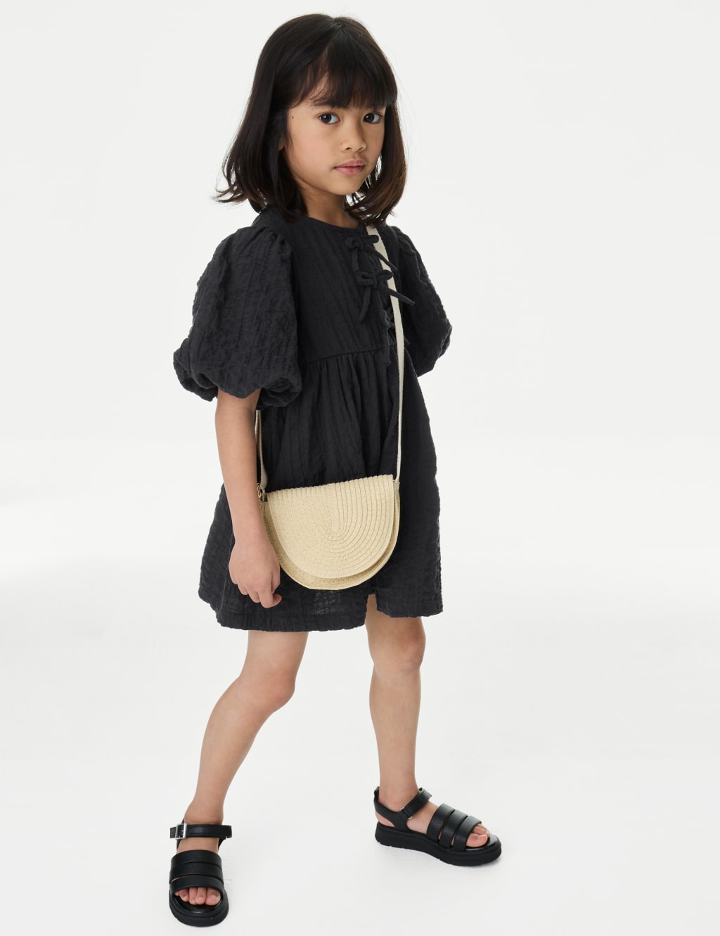 Pure Cotton Bow Dress (2-8 Yrs) 3 of 4