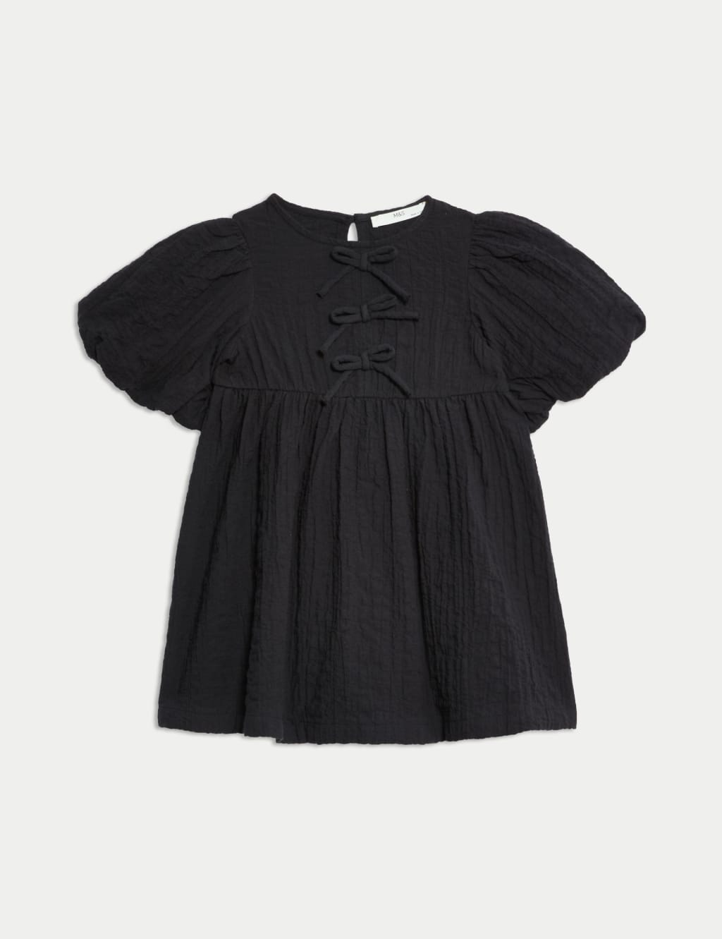 Pure Cotton Bow Dress (2-8 Yrs) 2 of 4