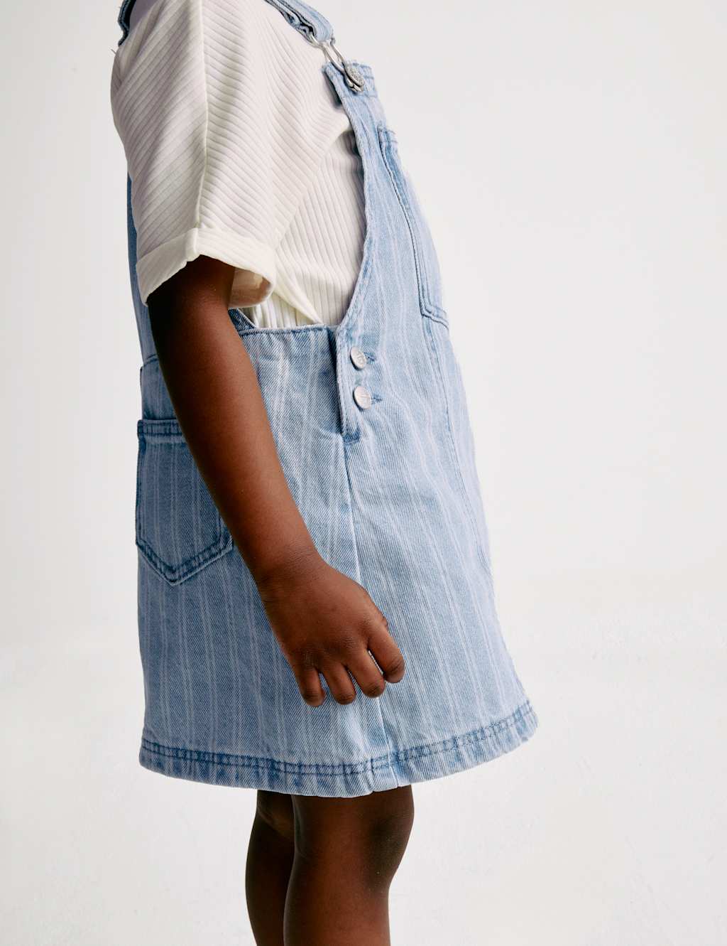 Denim Stripe Pinafore Outfit (2-8 Yrs) 5 of 8