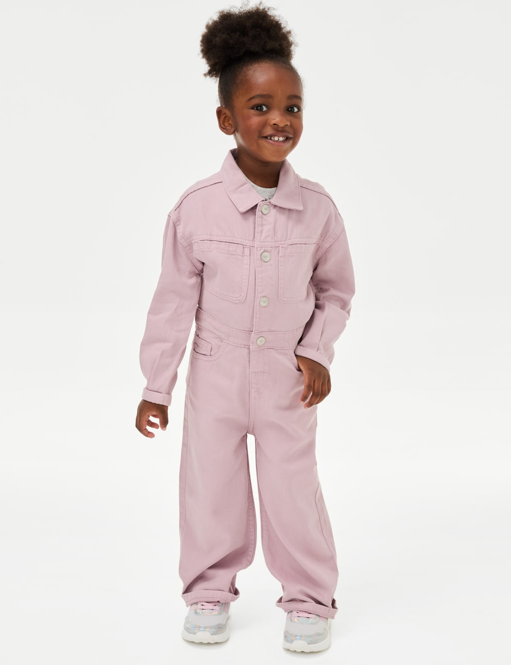 Baby pink boiler suit cheap