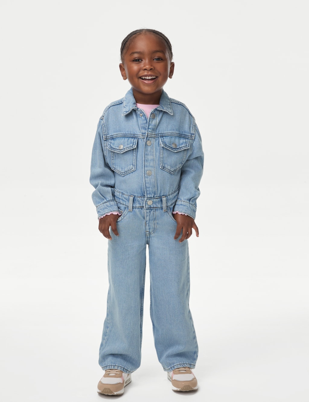 Pure Cotton Denim Boiler Suit 2 10 Yrs