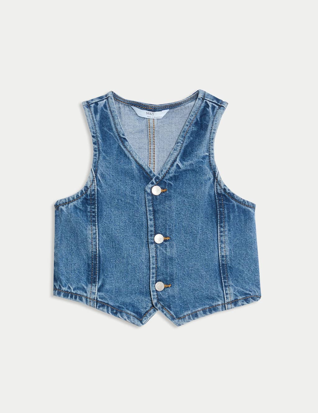 Blue Denim Vest Top, Women's Fashion, Tops, Sleeveless On Carousell