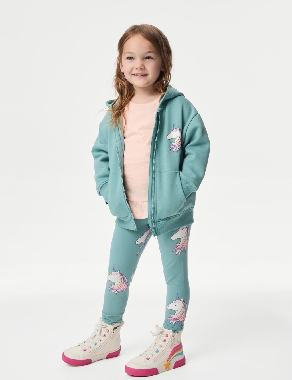 Cotton Rich Unicorn Zip Hoodie 2 8 Yrs