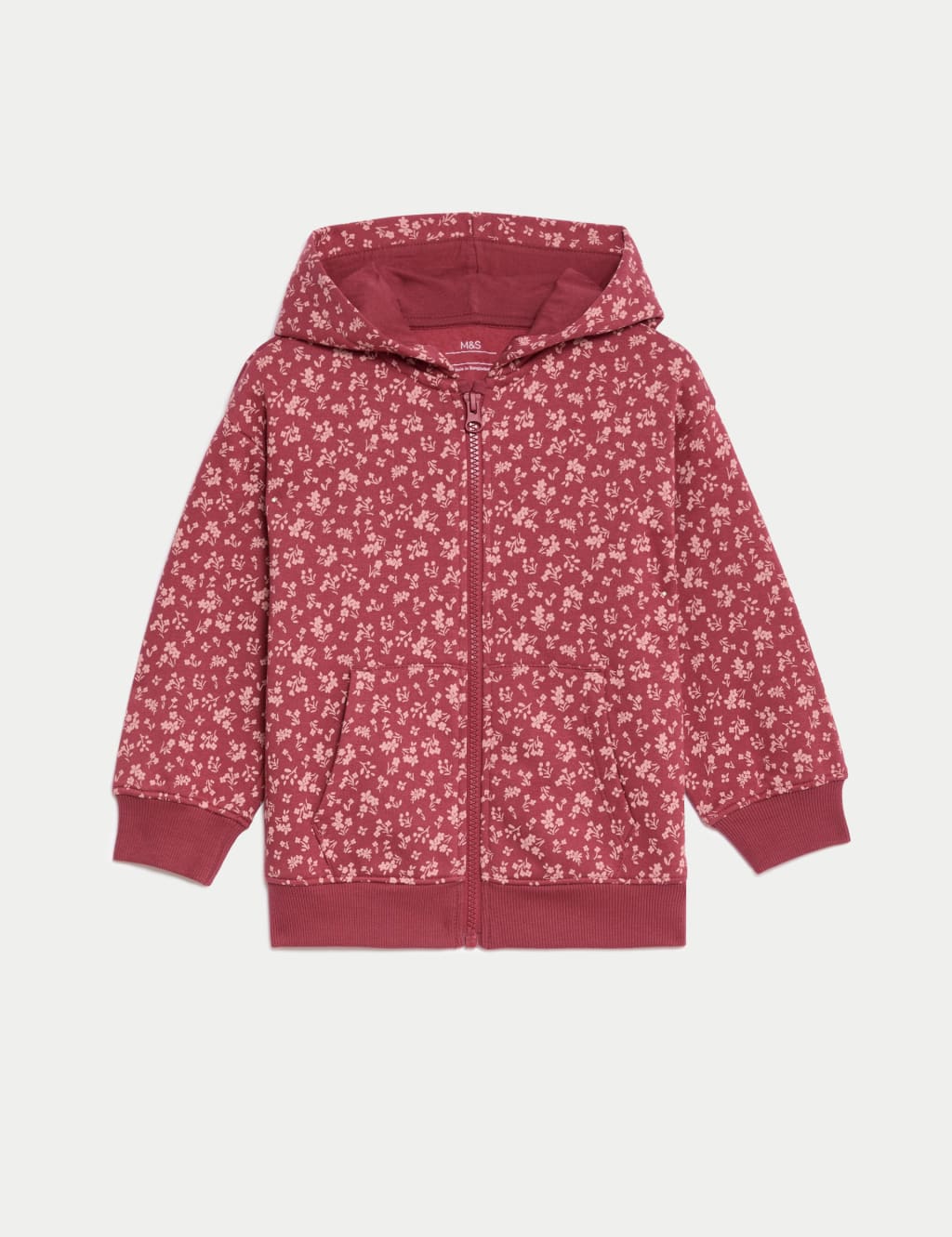 Floral zip hoodie online