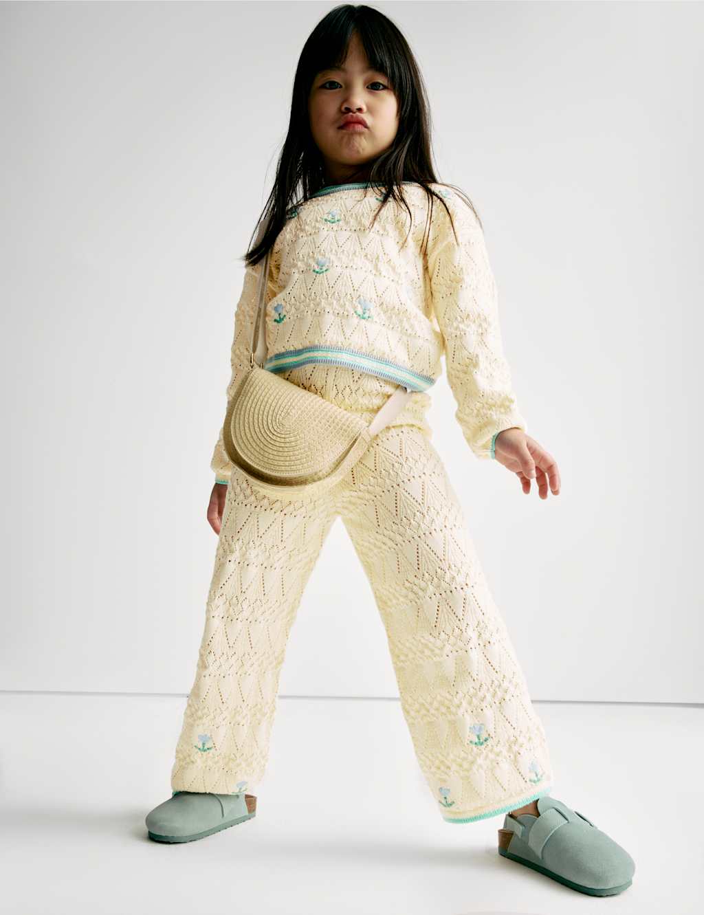 2pc Pure Cotton Knitted Top & Bottom Outfit (2-8 Yrs) 1 of 8