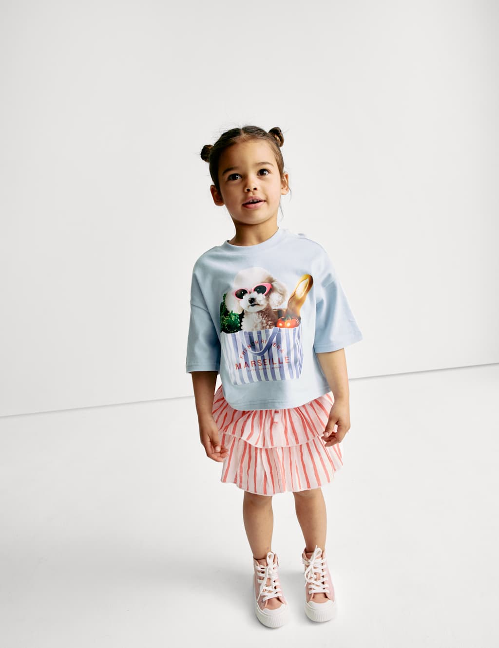 Pure Cotton Striped Rara Skirt (2-8 Yrs) 5 of 6