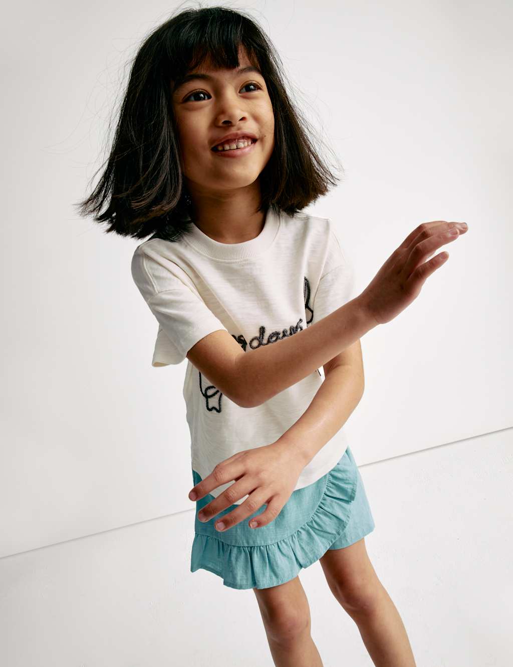 Pure Cotton Wrap Skort (2-8 Yrs) 6 of 7
